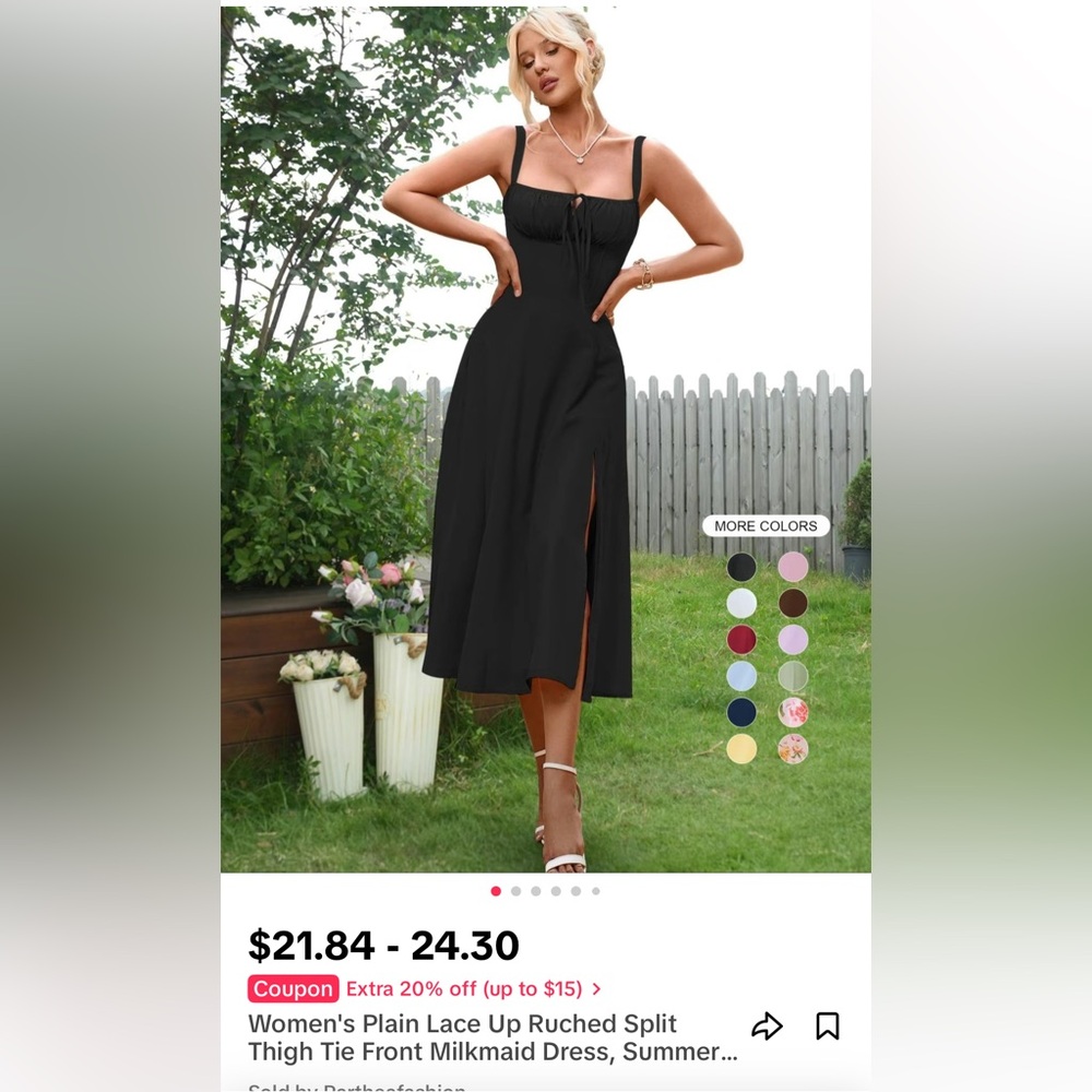 Black milkmaid dress -make an offer!
